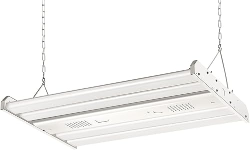 ELECALL Luz LED lineal de alta bahía 27135LM 201W 2FT 5000K (800W HPS Eqv.) Luz de almacén para talleres, garajes, tienda colgante y montaje