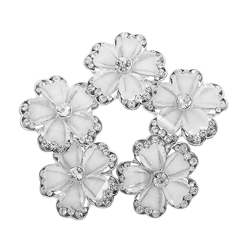 KALLORY 5Piezas Botones De Forma De Flor Botones Decorativos Para Ropa Reemplazables y Resistentes Al Desgaste Para Manualidades y Confección