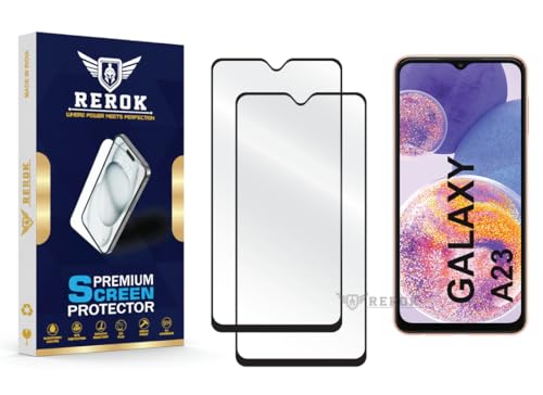 Image of Gorilla Tempered Glass Screen Protector Compatible with Samsung Galaxy A23 [Pack of 2] | Edge-to-Edge, Bubble-Free, Case Friendly, Easy Installation Kit