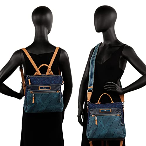 Lois - Mochila Casual Pequeña para Mujer - Bolso de Marca. Moda 315597, Azul - imagen 5