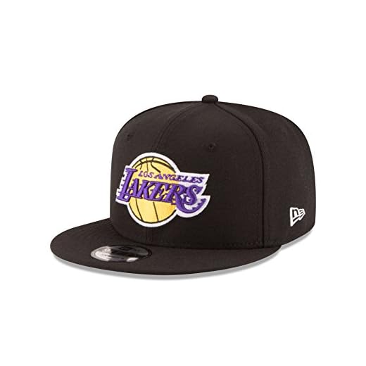 NBA Los Angeles Lakers Men's 9Fifty Team Color Basic Snapback Cap, One Size, Black