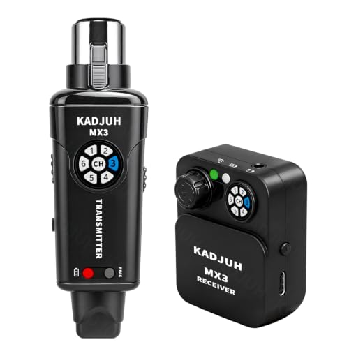 Kadjuh MX3 Wireless in Ear Monitor System 2.4ghz Stereo IEM System Transmitter and bodypack Receiver...