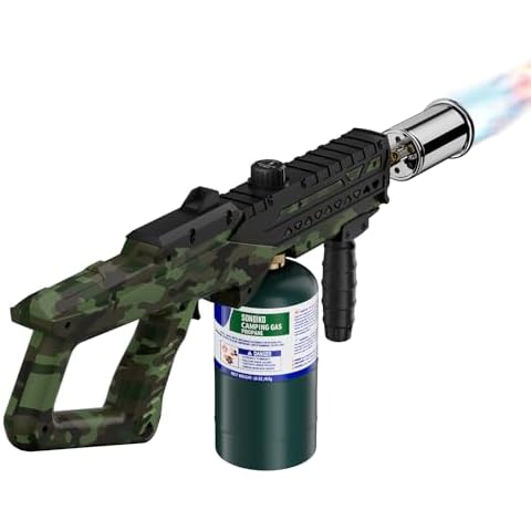 Sondiko Powerful Cooking Propane Torch Head, Culinary Torch Campfire Starter, Adjustable Weed Torch Burner for Searing Steak, BBQ, Welding (Propane Tank Not Included) Cover