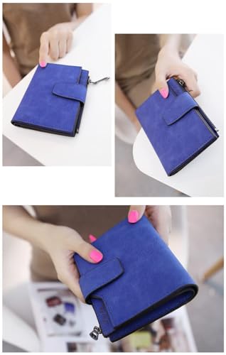 Women's Wallet, Mini Card Holder, Leather Zipper Coin Purse Handbag, Small Wallet for Women Girls, Brown, One Size4