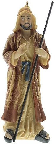 Shepherds & Angel Nativity Ornament Set