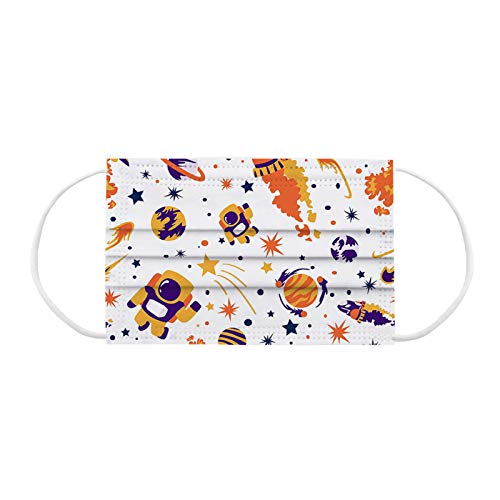 50 peças de descartáveis ​​de non-woven Staright infantil de 3 camadas de natal infantis de natal in