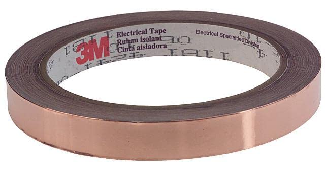Klebeband, Kupferfolie, 16,5 m x 12,7 mm, Kupfer, Aluminiumband, 1 Stück, 1181 12 mm