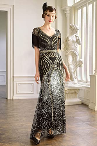 Robe longue de soirée haut de gamme ornée de perles traditionnelles - 3