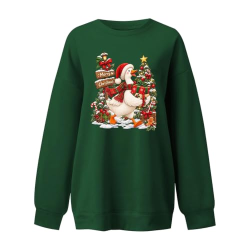 Christmas Sweatshirt for Women Crewneck Graphic Pullover Cute Holiday Tops - image 4