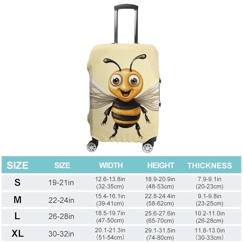 Carry on Luggage Cover Honey Bee Suitcase Covers for Luggages Tsa Approved Travel Luggage Sleeve Protector Elastic Suitcase Protector Anti-Scratch Washable Fits 19-30 Inch Case -S2