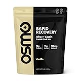 Osmo Rapid Recovery - Whey & Micellar Casein Protein Powder Blend with Carbohydrates & Caffeine, All Natural Ingredients, Enables Muscle Repair & Boosts Glycogen Restoration - Vanilla, 22 Servings