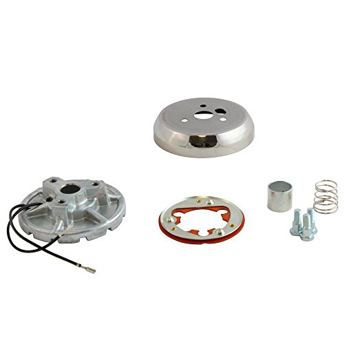 3-Hole Polished Hub Adapter Installation Kit B02 for Aftermarket Steering Wheels