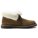 Birkenstock Women's Bakki 2 Tea/Natural Suede Shearling 36 R