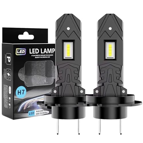 Vauki Halogen Auto Lampen H7-55W 400{ff3fbb28f79bfb0d40d9747d6fade522edee8303f62686afe7acfd13464040ac} Helligkeit als H7 Halogenlampen, 11000LM 6500K Kaltes,1:1 Mini-Größe, 2 Stück-A Vauki Halogen Auto Lampen H7-55W 400{ff3fbb28f79bfb0d40d9747d6fade522edee8303f62686afe7acfd13464040ac} Helligkeit als H7 Halogenlampen, 11000LM 6500K Kaltes,1:1 Mini-Größe, 2 Stück-A