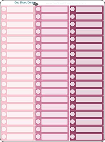 Water Habit Tracker Stickers - 60 Smudge Proof Vinyl Stickers, 1/2 Inch For Planner Journal