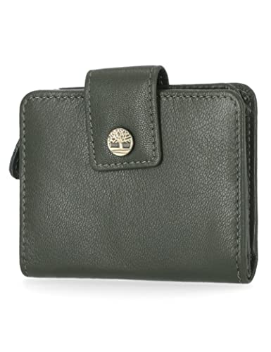 Timberland Carteira feminina de couro RFID pequena Indexer, Folha de uva, One Size