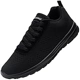 DYKHMILY Chaussure de Securité Homme Femme Basket de Securite Embout Acier Anti-Perforation Chaussures de Travail Respirant Légères Chaussure Securite(Noir,43.5)