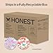 The Honest Company Clean Conscious Diapers for Sensitive Skin, Up to 100% Leakproof Hypoallergenic Fragrance-Free Baby Diapers, Girl Prints, Super Club Box, Size 6 (35+ lbs), 68 Count (Prints Vary)