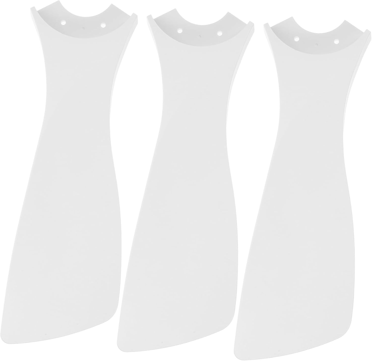 Gadpiparty 3Pcs Traditional Plastic Ceiling Fan Blades for Easy Installation Durable Replacement for Various Indoor Styles Enhances Airflow Living Bedroom Office