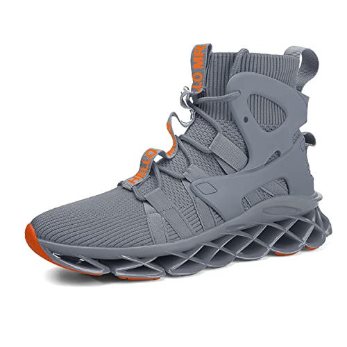 Image of Hello MrLin Men's Running Shoes Non Slip Athletic Tennis Walking Blade Type Sneakers Hip Hop
