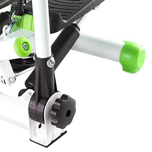 HMS S3085 - Stepper con manubrio ed elastici, verde, per casa, per allenamento cardio, tonificazione, ventre, glutei, per fitness