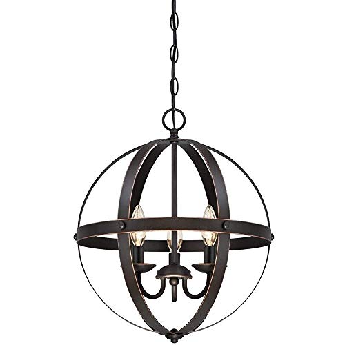 Plafonnier industriel chic en nickel brossé suspension 3 lumières premium