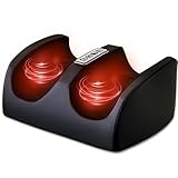 CCHYF Foot Massager with Heat, Electric Foot and Calf Massager with Roller, Deep Tissue Massage for Plantar Fasciitis, Neuropathy & Pain Relief, Gifts for Women & Men(Black)