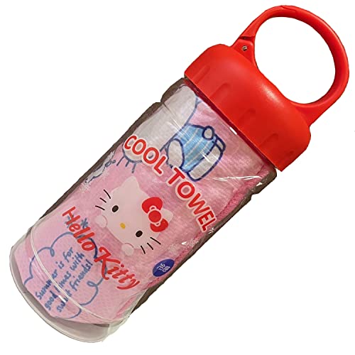 �쑺�^�I��(Nomura Towel) �N�[���^�I�� �L�e�B �G���W���C�T�}�[ HELLO KITTY COOLTOWEL �g�у{�g���t�� ��30x70cm