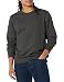 Amazon Essentials Men's Crewneck Fleece Sweatshirt, Charcoal Heather, Medium