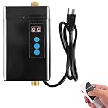 Tankless Electric Water Heater 110V 3000W Under Sink On Demand Instant Hot Water Heater for Kitchen Bathroom Washing (Black)