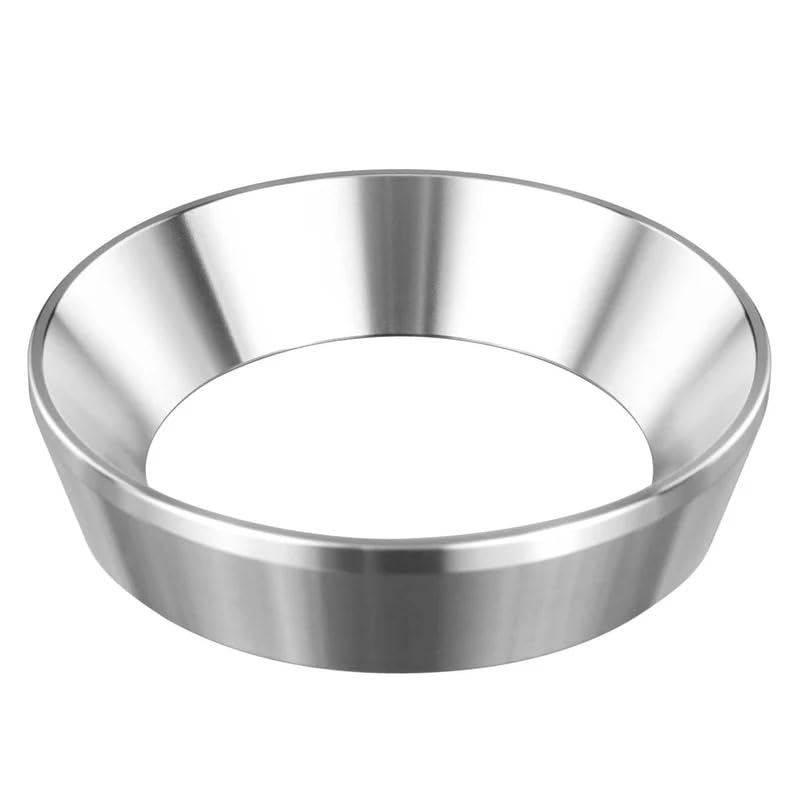 Espresso Dosing Funnel, Stainless Steel Portafilter Dosing Ring Professional Espresso Coffee Powder Funnel Ring 58mm
