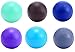 Produktbild Morella Damen Engels-Klangkugel-Set Ø 16 mm 6 Kugeln in den Farben Dunkelblau Braun Hellblau Grau Mint und Lila