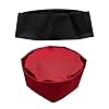 KIFSDLF Chef Cap Cuisine Flat Adult Adjustable Elastic Work Hat Pizza Restaurant Kitchen Cooking Waiter/Waitress Catering Beanie for Baking Cooking(Black) #3