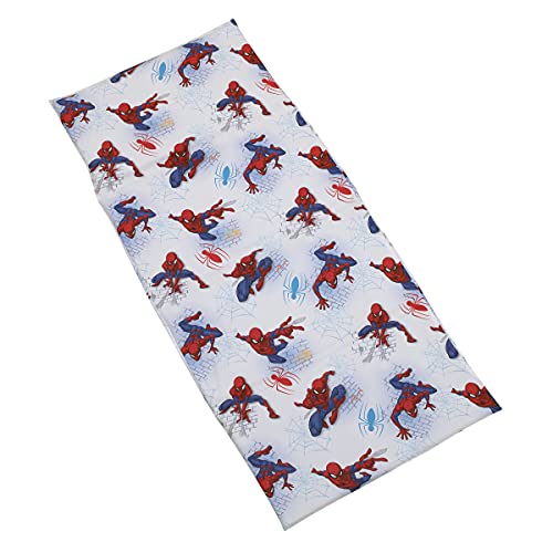 Drap de sieste Spider-Man avec coins élastiques pour matelas de maternelle