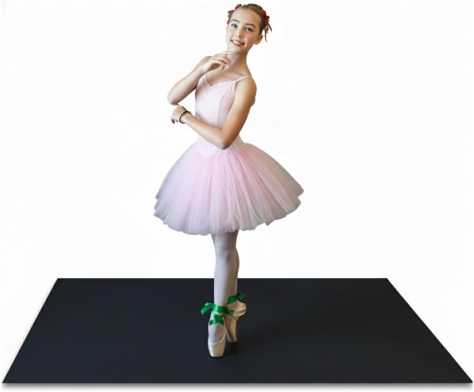Vinyl Marley Portable Dance Floor | Non-Slip for Ballet, Jazz, Home & Studio