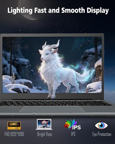 Image of Laptop Computers,15.6 inch IPS 1080P Screen,12th generation i5 1235U Processor 10C 12T 4.4Ghz 20GB RAM 512GB SSD, Laptops with Fingerprint Recognition Backlit Keyboard,WiFi,USB 3.0, Webcam, HDMI ,Black