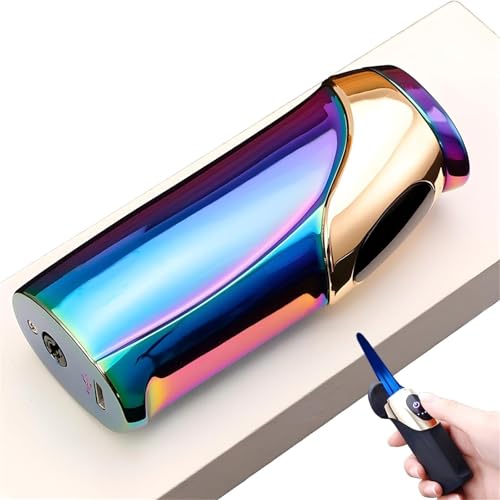 Mechero de metal portátil recargable que no se apaga con el viento 2