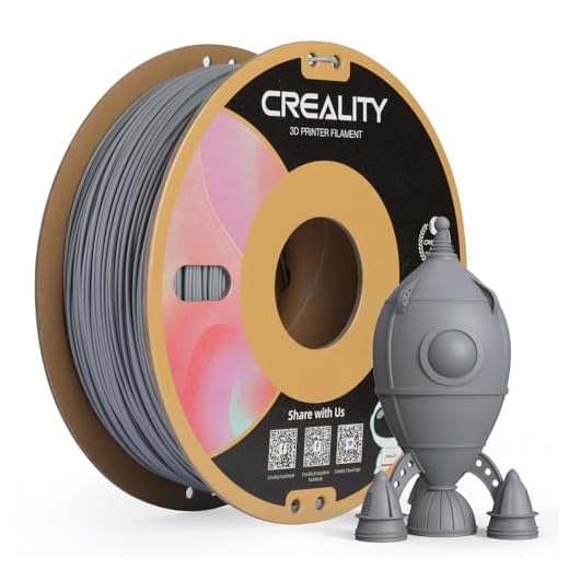 Creality PLA Matte 3D Printer Filament 1.75mm, Matte PLA 1kg Spool (2.2lbs), Dimensional Accuracy +/- 0.02 mm, Fits for Most FDM 3D Printers (Matte Grey)