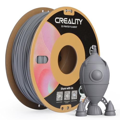 Image of Creality PLA Matte 3D Printer Filament 1.75mm, Matte PLA 1kg Spool (2.2lbs), Dimensional Accuracy + /- 0.02 mm, Fits for Most FDM 3D Printers (Matte Grey)