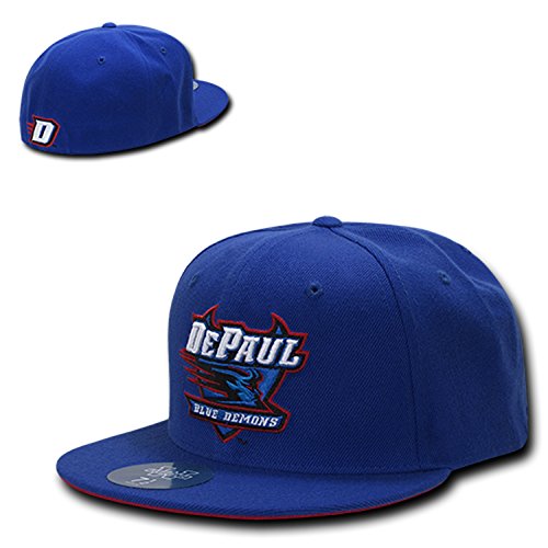 Gorra ajustada plana béisbol Royal Blue miniatura 2