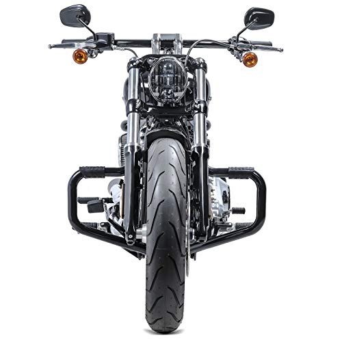 Defensa Mustache II Compatible para Harley Softail Low Rider 18-20 Negro
