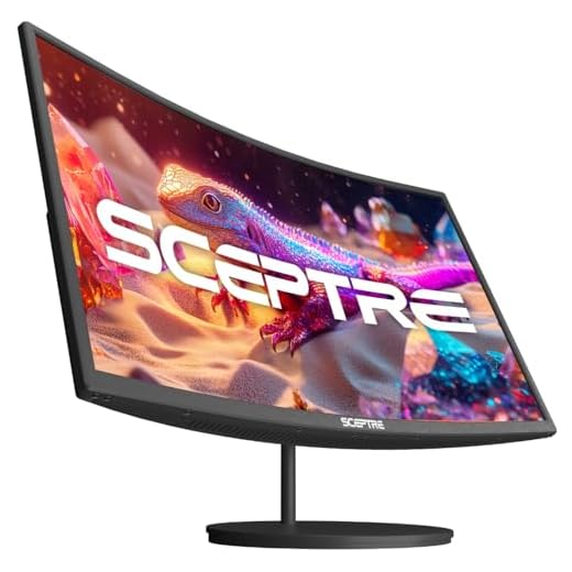 Sceptre Curved 27" 75Hz LED Monitor HDMI VGA Build-In Speakers, EDGE-LESS Metal Black 2019 (C275W-1920RN)