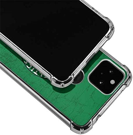 Skinit Clear Phone Case Compatible with Google Pixel 5 - Officially Licensed NBA Boston Celtics Green Primary Logo Design