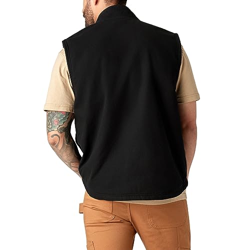 Dickies Mens Canvas High Pile Fleece Lined Vest3