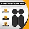 Akfldms 10Pack Drum Patch,Pedal Patches and Drum Pads, Water Weather and Strong Adhesive Drum Accessories #1