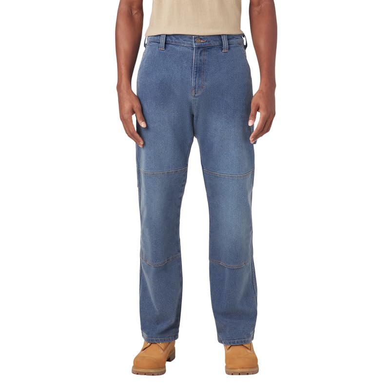Dickies Men's Flex Relaxed Fit Double Knee Jeans