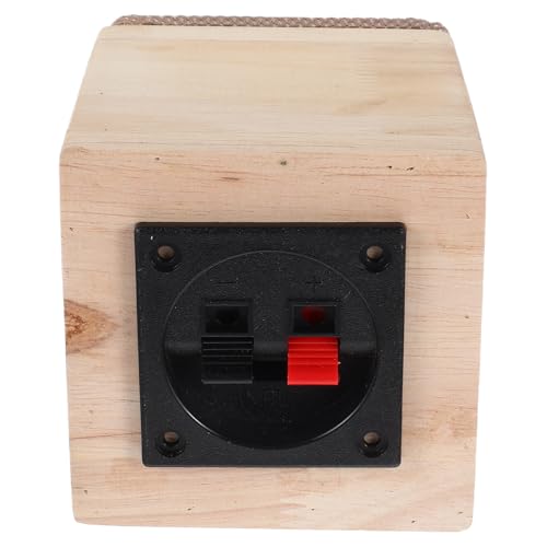 Garneck Cassa per Altoparlanti in Legno Beige per Subwoofer Auto, Miglioramento Chiarezza Audio e Compatibilità, per Upgrade Stereo Veicoli