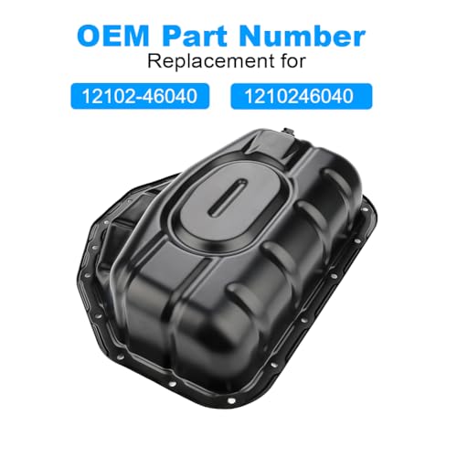 Image of Engine Oil Pan Sump with Drain Plug Compatible with Lexus GS300 3.0L L6