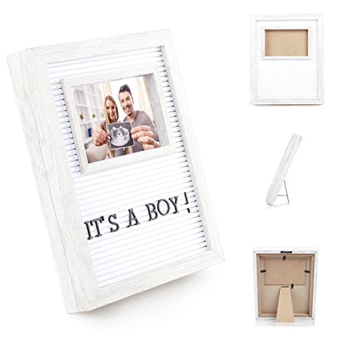 Tableau aux lettres avec cadre de fenêtre Blanc Cover