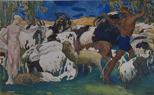 Impression tableaux graffiti art mural scénographie ballet Leon Bakst 60x90cm